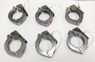 Lot of 6 nor-cal kf-40 NW40 toggle lever flange clamps