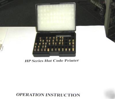 New code printer machine HP241 ink codification system