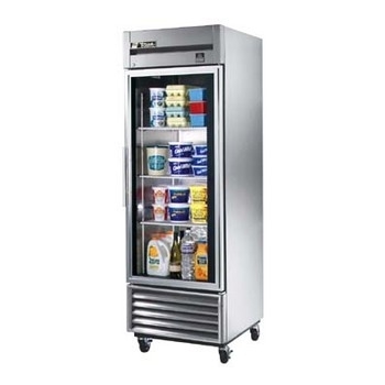 New true ts-23G stainless steel glass door refrigerator