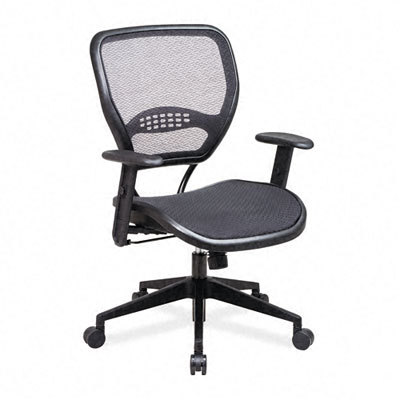 Office star prod space air grid deluxe task chair black