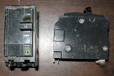 Square d qo double 2 pole 15A 15 amp breaker QO215 u