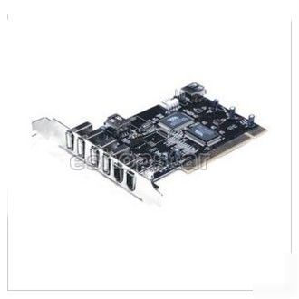 Pci to hi-speed 8 ports USB2.0+firewire 1394 combo card