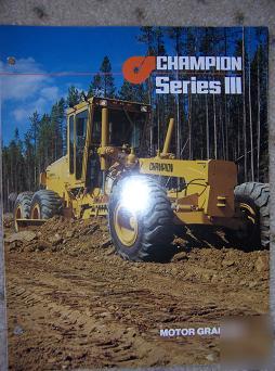 Champion series iii motor grader color promo 710 720 g