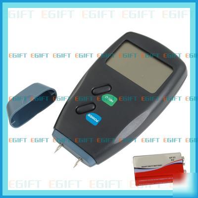 Digital wood moisture damp meter detector tester 2-pin