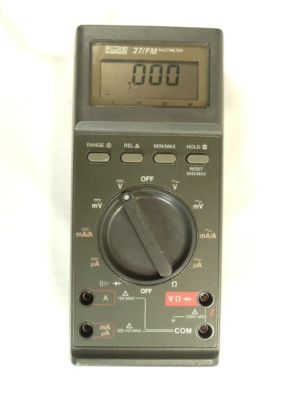 Fluke multimeter model 27/fm, true rms, w/accessories