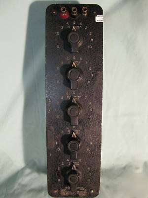 General radio 1432-m 5-decade resistor substitution box