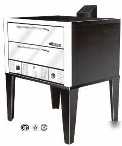 New 4 deck pizza oven peerless gas CW62 2 twin decks