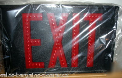 New in box hubbell LED1-em-rbb industrial exit sign