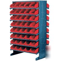 New storage double sided rack with 128 bins 