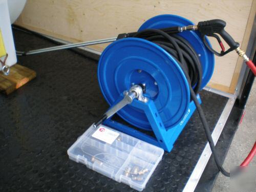 Trailer mounted cold-hot water pressure washer, washers