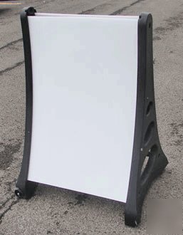 Dry erase sidewalk a-frame sandwich signicade board