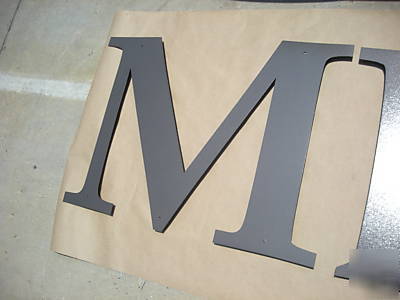 Any 30 inch metal sign letter 14 gage steel, painted