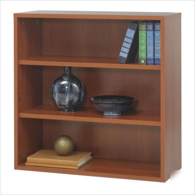 Apres modular storage open bookcase finish: cherry