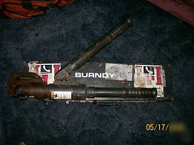 Burndy 750 revolver hypress hydraulic cable crimper 