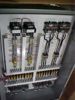 Control panel for cooling tower w/spray pumps