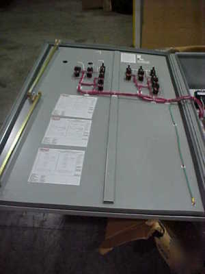 Control panel for cooling tower w/spray pumps