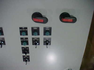 Control panel for cooling tower w/spray pumps