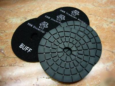 Diamond stone marble polishing pad polisher buff 5 pcs