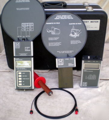 Holaday hi-3600 rf survey meter w/ hi-3602 elf sensor+