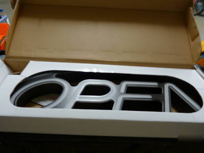 Led open sign by lumibrite for business 25.5