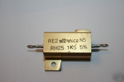 1.5K 25W 1K5 metal clad wire wound resistor FD2K24