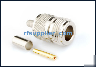 20X n female crimp connector for RG58 LMR195 RG400 