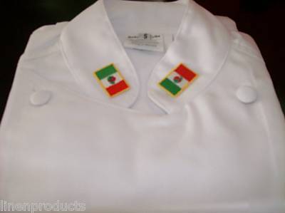 Lot of 5 add a flag embroidery patch chef coat collar