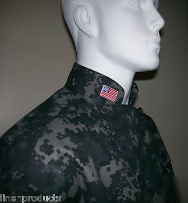 Lot of 5 add a flag embroidery patch chef coat collar