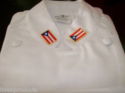 Lot of 5 add a flag embroidery patch chef coat collar