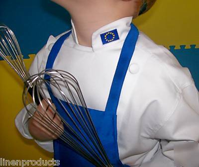 Lot of 5 add a flag embroidery patch chef coat collar