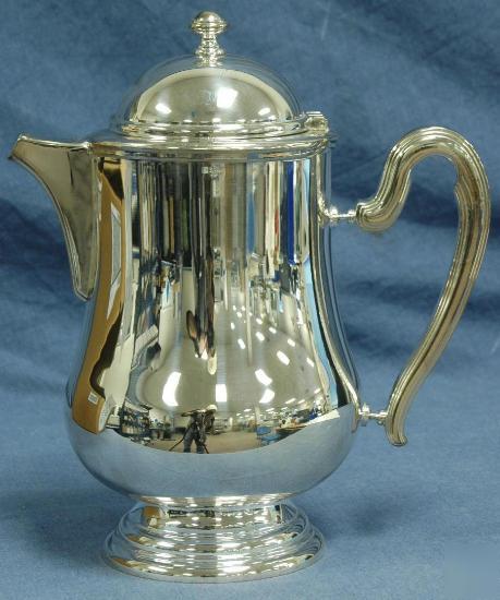 New sant andrea 64 oz. coffee pot w/ base silverplated 