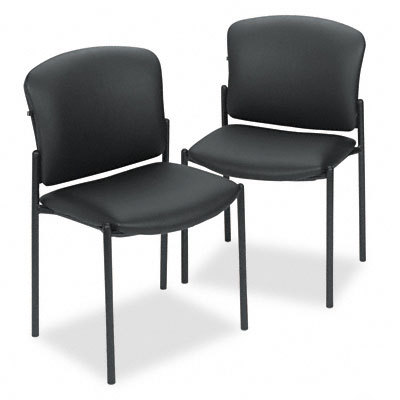 Pagoda 4070 series stacking chairs black vinyl 2/carton