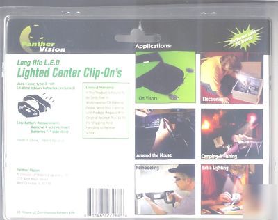 Panther vision lighted center cilp-ons $3.00 s&h