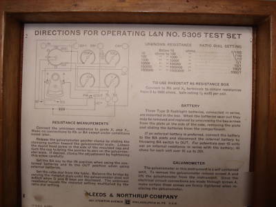 Vintage leeds and northrup no.5305 resistance test set 