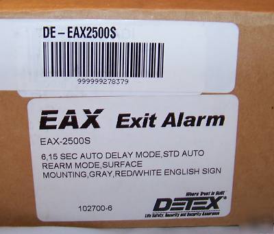 New detex eax-2500 door exit alarm surface mount ** **