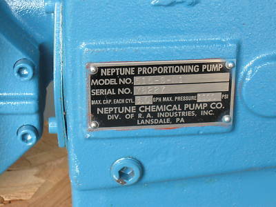 New neptune proportioning pump, metering, mod. 515-s-N1 