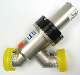 New nor-cal kf-40 NW40 angle in-line high vacuum valve