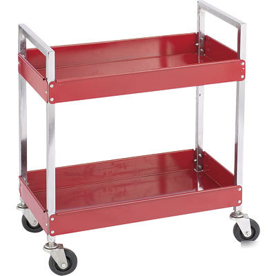 Northern industrial two shelf metal cart - 300-lb. cap