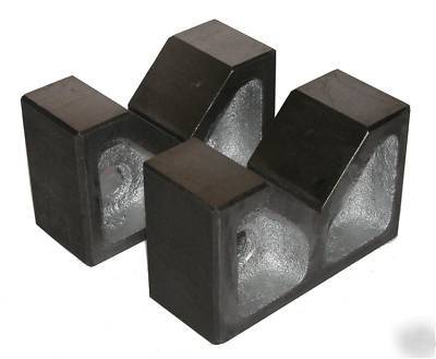 Pair of cast iron vee blocks 6 inch