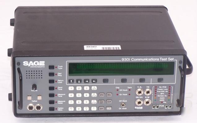 Sage instruments 930I 930A communcations test set
