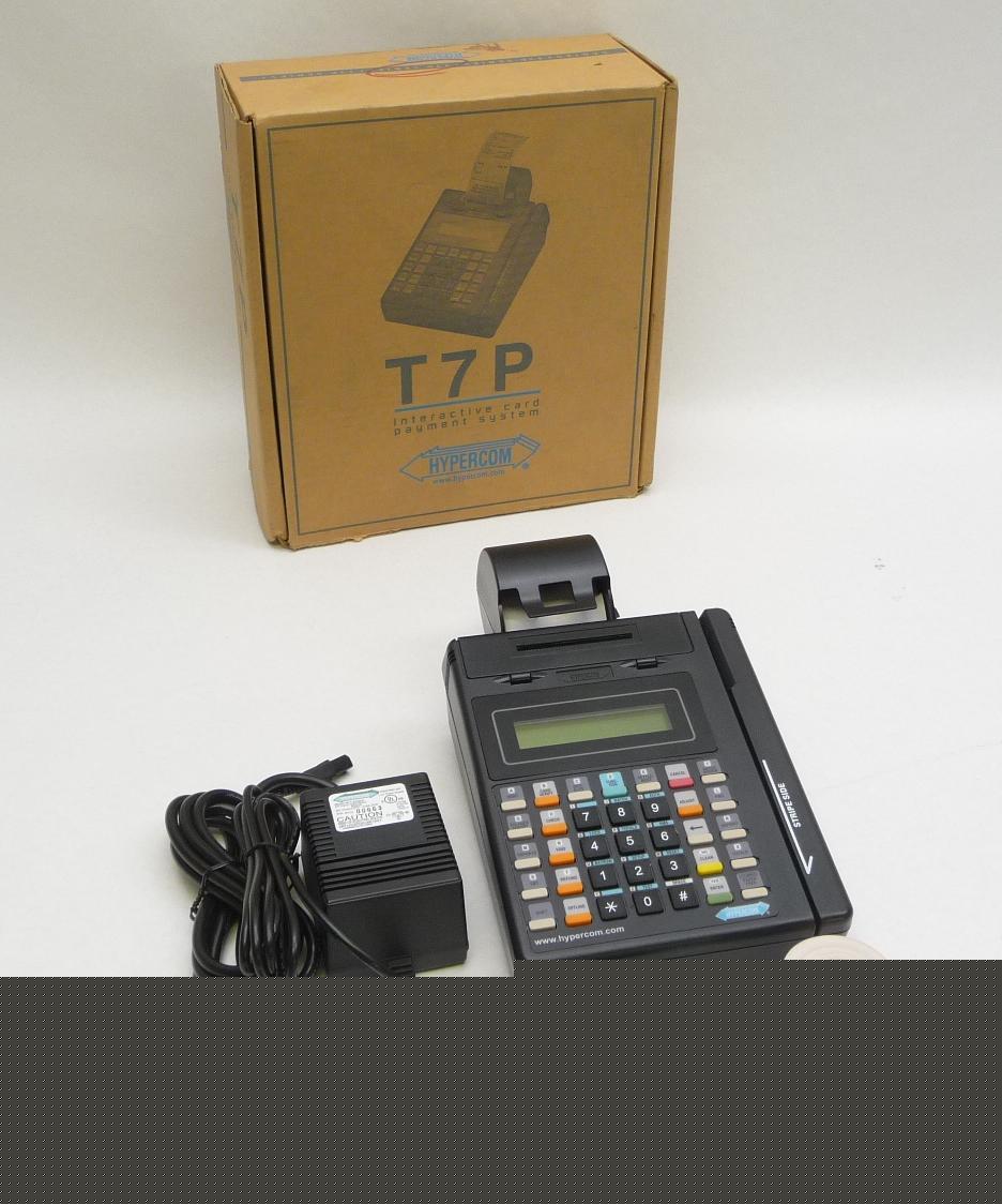 Hypercom T7P thermal credit card terminal machine 