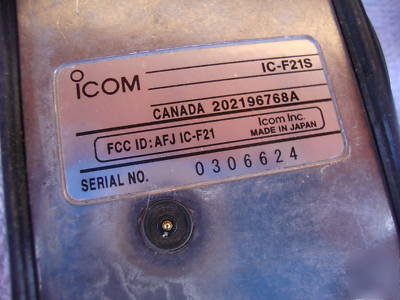 Icom ic-F21S frs/gmrs 2CH radio 2 watt lot 4