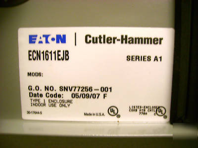 New cutler hammer ECN1611 ejb , with pilot light, switch