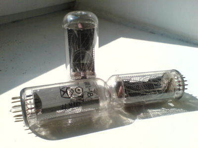 New rare in-18 nixie tubes nos . lot of 3.tested.