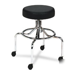 Safco screw lift stool with high base
