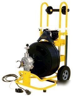 Speedway cable drain cleaning machine for roots sewer