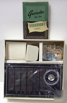 Vintage - viscount 1225 - 12 transistor radio with box