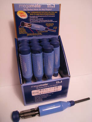 Case lot of 72 megamate 11-in-1 screwdrivers by megapro