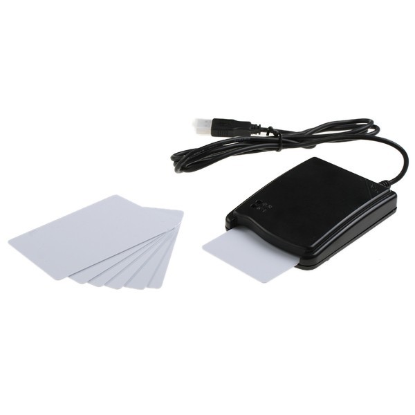 13.56MHZ triple protocol rfid reader writer 7 tags usb