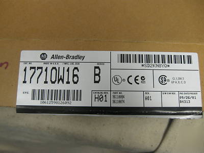 1771OW16/b allen bradley electromechanical ouput module